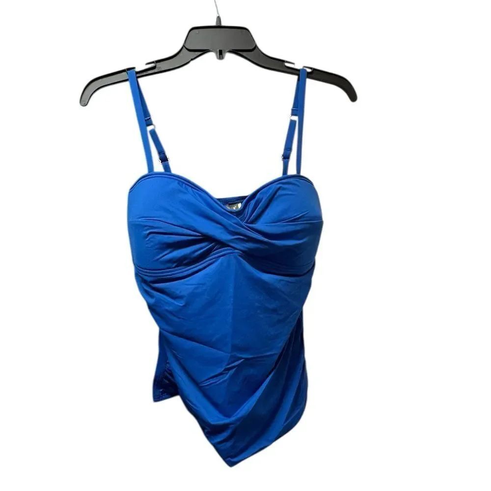 NWT Tommy Bahama Blue Bikini Top Size Medium